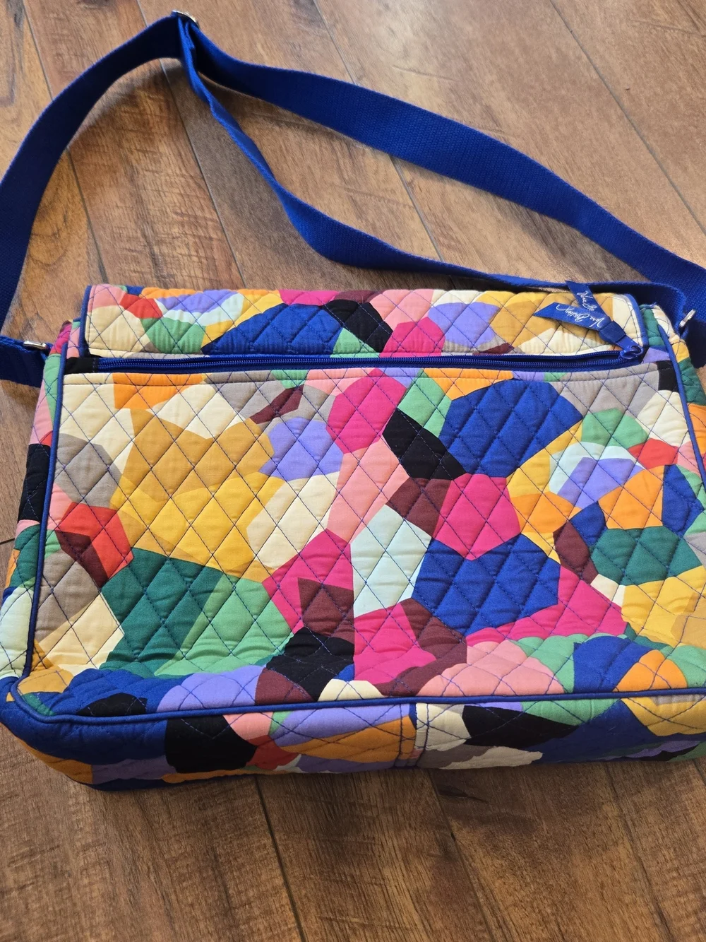 Vera Bradley Quilted Multi-Color Geo Patchwork Shoulder Bag